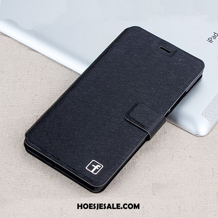 Huawei P8 Lite Hoesje Klittenband Hoes Mobiele Telefoon Leren Etui Rood Goedkoop