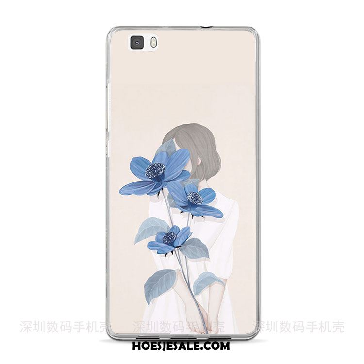 Huawei P8 Lite Hoesje Siliconen Kunst Hoes Mobiele Telefoon Zacht Goedkoop