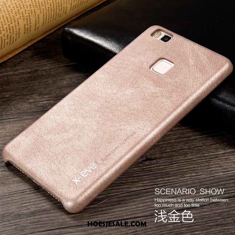 Huawei P9 Hoesje Bescherming Bruin Jeugd Mobiele Telefoon Leren Etui Sale