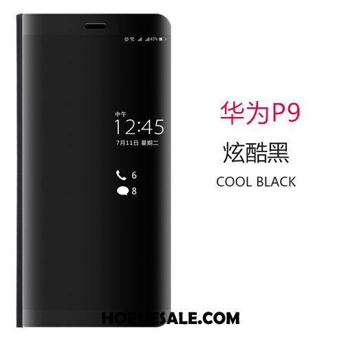 Huawei P9 Hoesje Blauw Leren Etui Scheppend Bescherming Mobiele Telefoon Sale