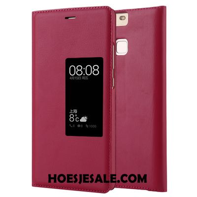 Huawei P9 Hoesje Folio Bescherming Hoge Mobiele Telefoon Leren Etui Goedkoop