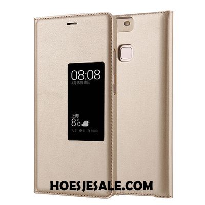 Huawei P9 Hoesje Folio Bescherming Hoge Mobiele Telefoon Leren Etui Goedkoop