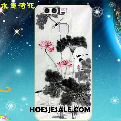 Huawei P9 Hoesje Hoes Blauw Omlijsting Pas Scheppend Korting