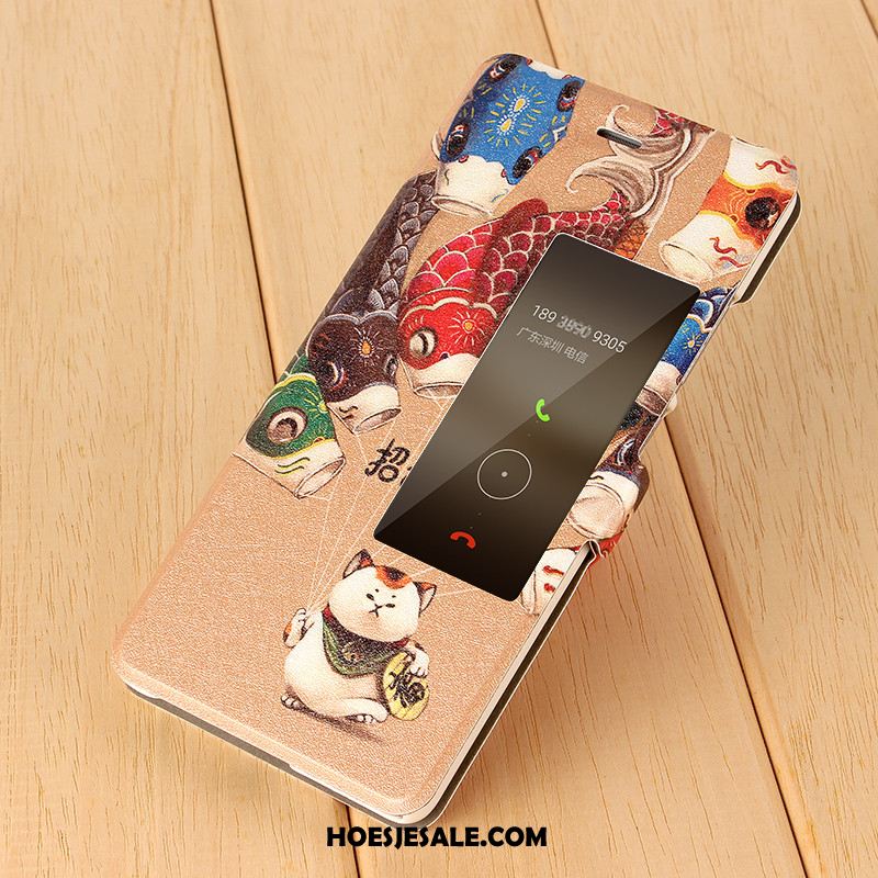 Huawei P9 Hoesje Purper Hoes Winterslaap Mobiele Telefoon Bescherming Goedkoop