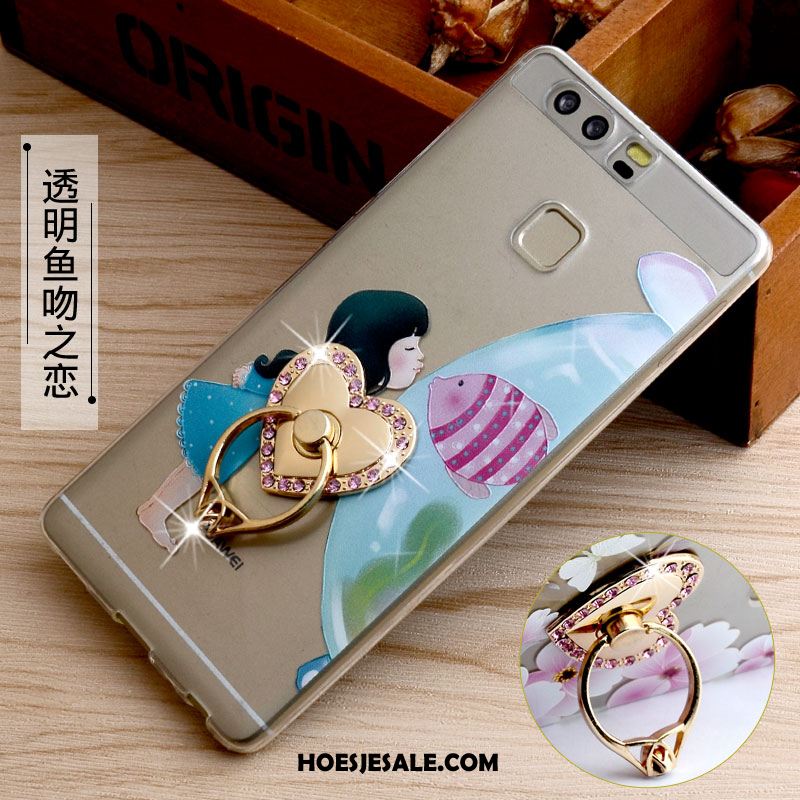 Huawei P9 Hoesje Ring Mobiele Telefoon Anti-fall Klittenband Bescherming Kopen