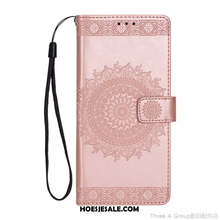 Huawei P9 Hoesje Rood Anti-fall Portemonnee Folio Bescherming Winkel