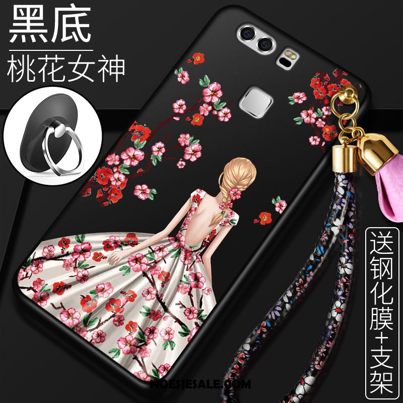 Huawei P9 Hoesje Rood Zacht All Inclusive Hoes Anti-fall Goedkoop