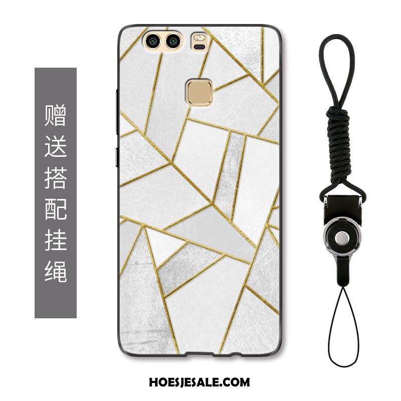 Huawei P9 Hoesje Wit Reliëf Driedimensionaal Persoonlijk Mobiele Telefoon Goedkoop