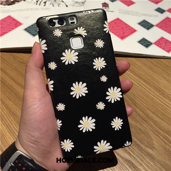 Huawei P9 Hoesje Zacht Bloemen All Inclusive Siliconen Blauw Sale