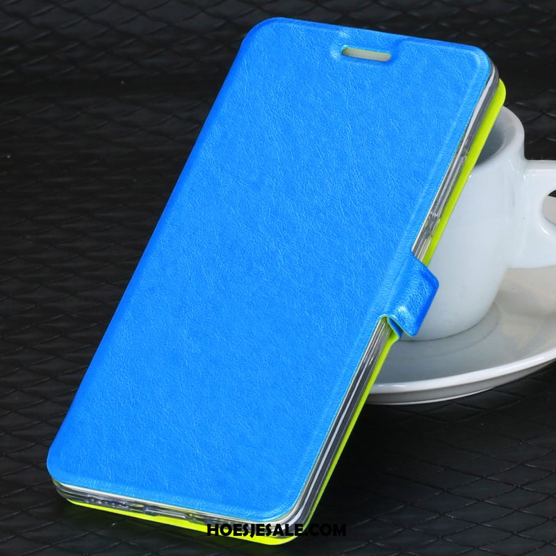 Huawei P9 Lite Hoesje Bescherming Blauw Mobiele Telefoon Hoes Folio Goedkoop