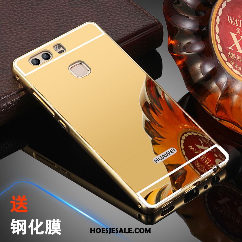 Huawei P9 Plus Hoesje Achterklep Mobiele Telefoon Metaal Bescherming Hoes