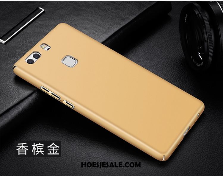 Huawei P9 Plus Hoesje Blauw Schrobben Klittenband Mobiele Telefoon Ring Korting
