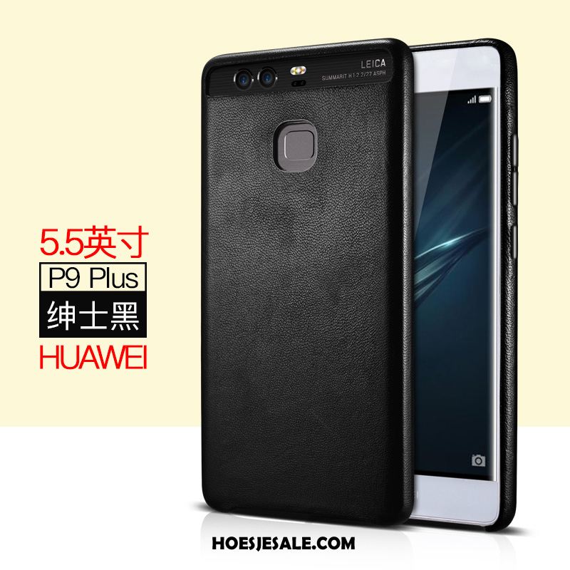 Huawei P9 Plus Hoesje Echt Leer Mobiele Telefoon Bedrijf Leren Etui Hoes Winkel