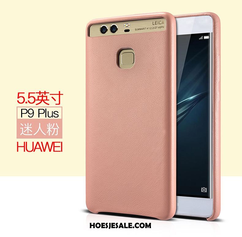 Huawei P9 Plus Hoesje Echt Leer Mobiele Telefoon Bedrijf Leren Etui Hoes Winkel