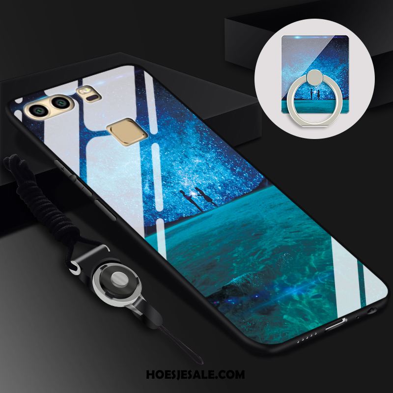 Huawei P9 Plus Hoesje Glas Mobiele Telefoon Anti-fall Tempereren Hoes Sale