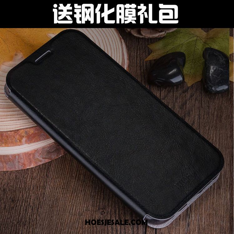 Huawei P9 Plus Hoesje Leren Etui Clamshell Tas Mesh Klassiek Goedkoop