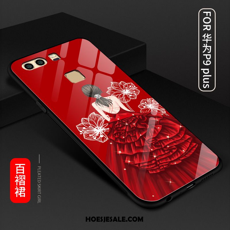 Huawei P9 Plus Hoesje Mobiele Telefoon Anti-fall Glas Groen Rood Online