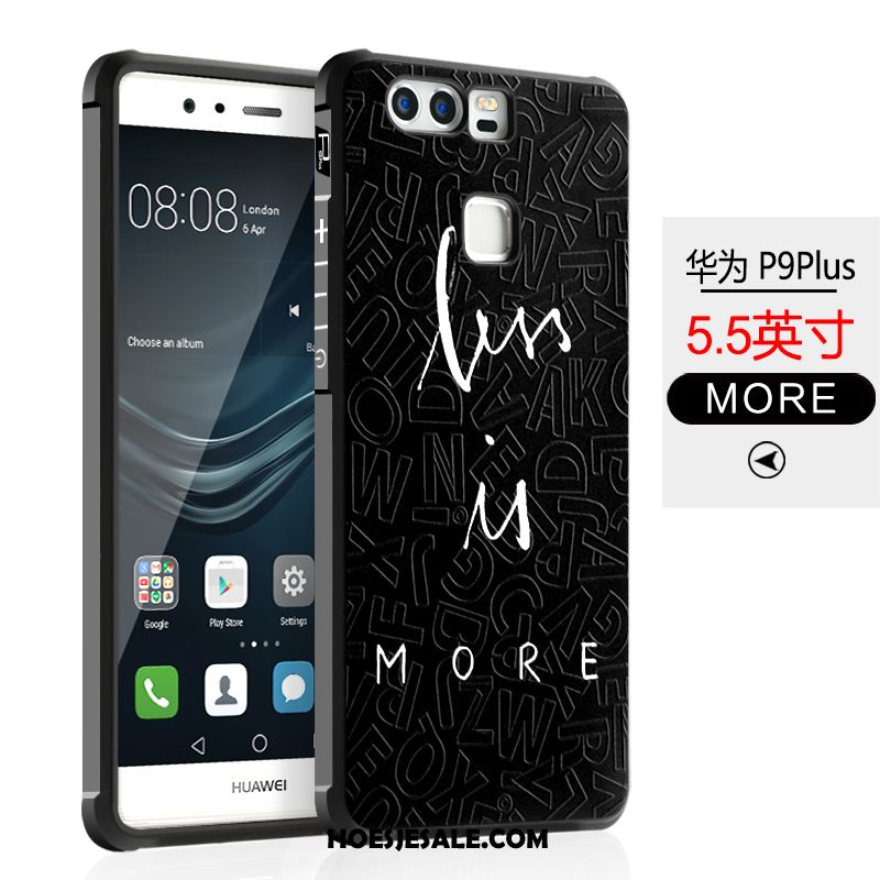 Huawei P9 Plus Hoesje Persoonlijk Pu Zwart Spotprent Mobiele Telefoon Goedkoop