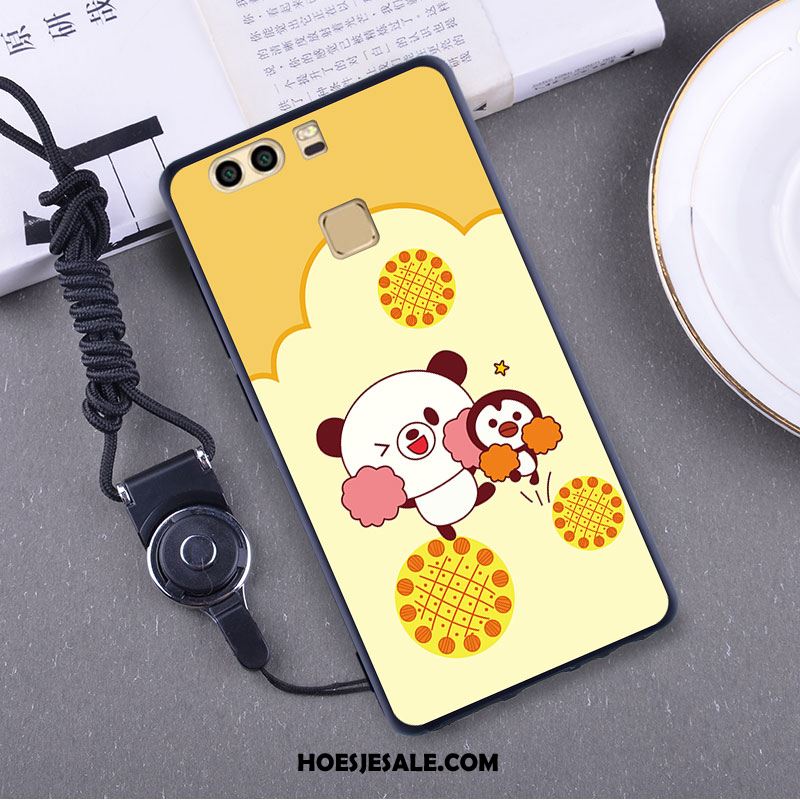 Huawei P9 Plus Hoesje Pu Purper Hoes Bescherming Mobiele Telefoon Goedkoop