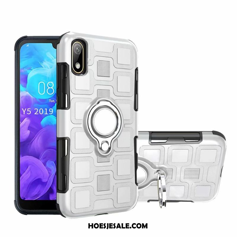Huawei Y5 2019 Hoesje All Inclusive Ondersteuning Ring Mobiele Telefoon Zilver Kopen