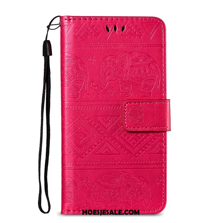 Huawei Y5 2019 Hoesje Hoes Anti-fall Leren Etui Bescherming Folio Sale