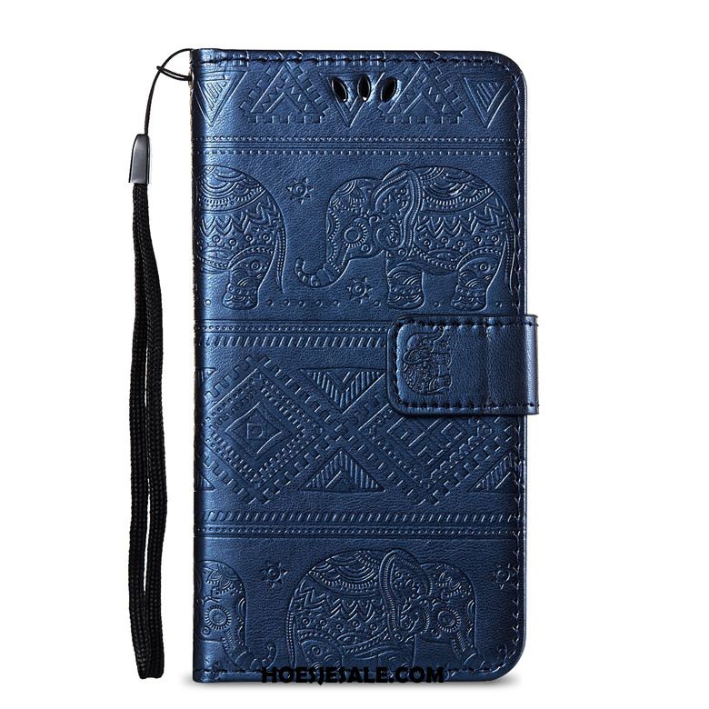 Huawei Y5 2019 Hoesje Hoes Anti-fall Leren Etui Bescherming Folio Sale