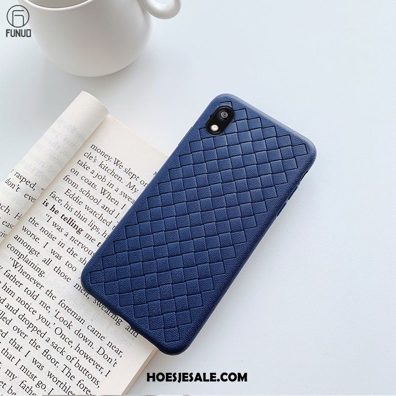 Huawei Y5 2019 Hoesje Hoes Bescherming Weven Blauw Ademend Aanbiedingen