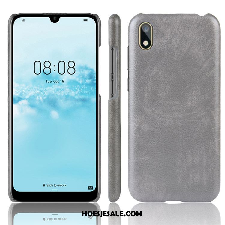 Huawei Y5 2019 Hoesje Kwaliteit Bescherming Leer Hoes Hard Winkel