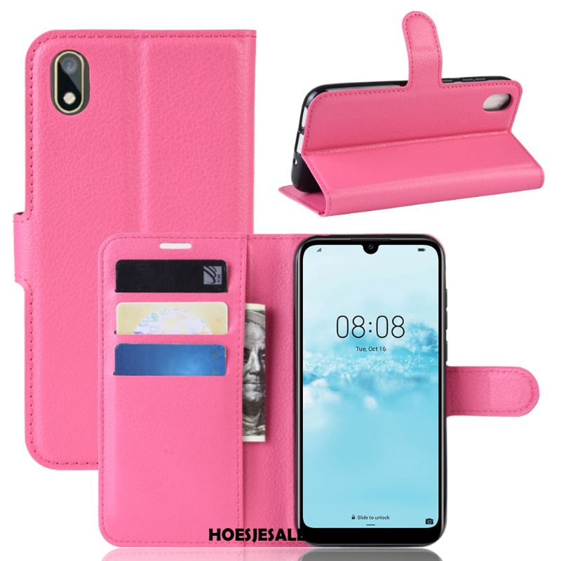 Huawei Y5 2019 Hoesje Rood Folio Roze All Inclusive Hoes Sale