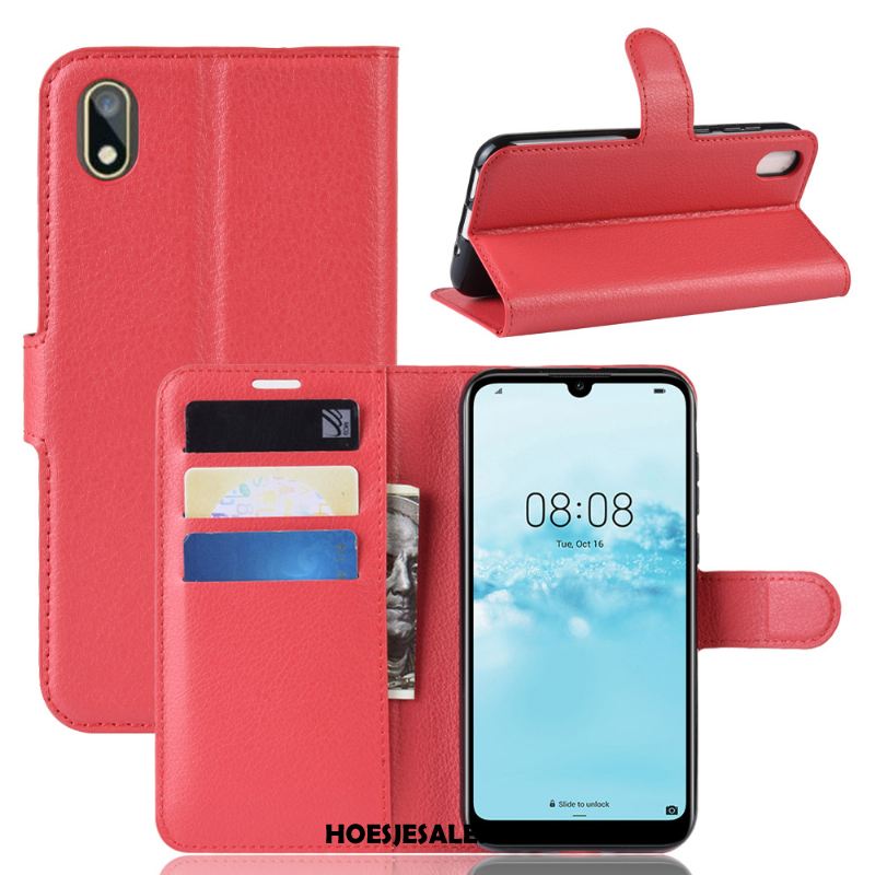 Huawei Y5 2019 Hoesje Rood Folio Roze All Inclusive Hoes Sale