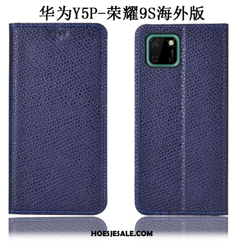 Huawei Y5p Hoesje Rood Anti-fall Mesh Patroon Folio Goedkoop