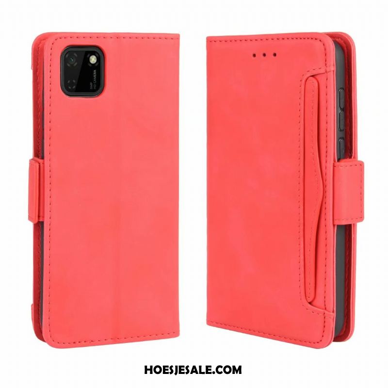 Huawei Y5p Hoesje Roze Leren Etui Folio Mobiele Telefoon Kaart Kopen