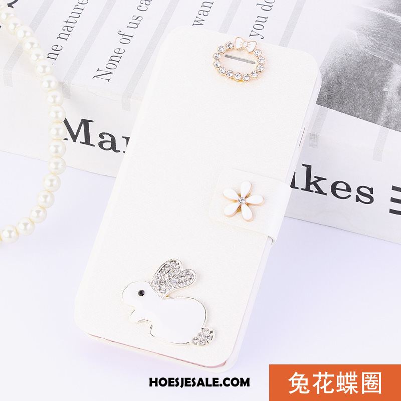 Huawei Y6 2018 Hoesje Anti-fall Folio Roze Mobiele Telefoon Bescherming Goedkoop