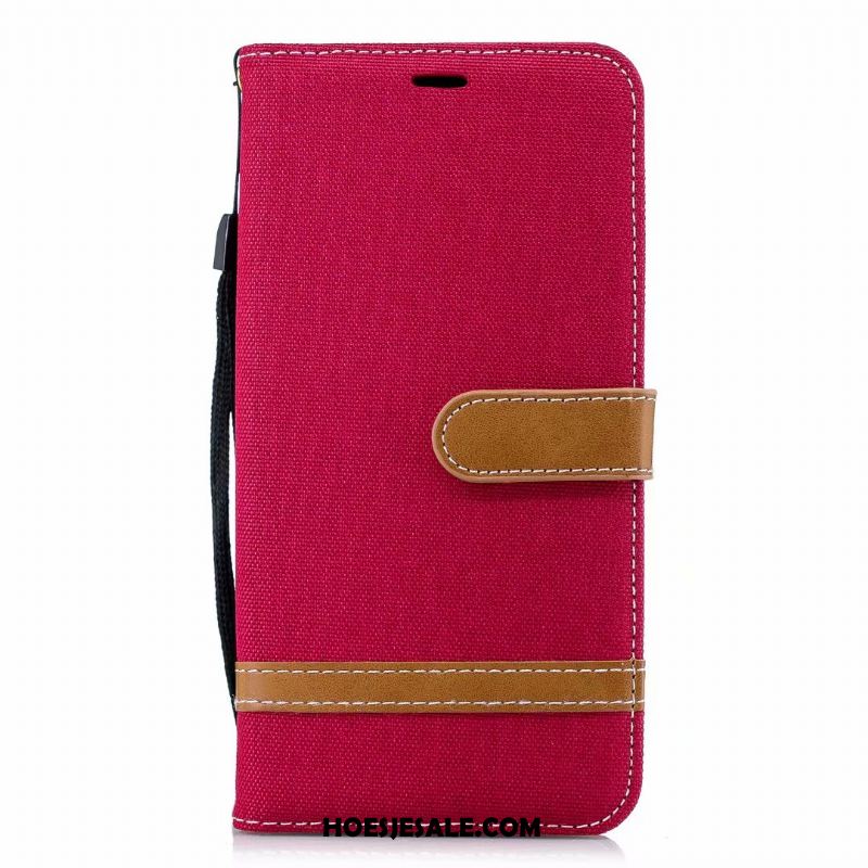 Huawei Y6 2018 Hoesje Anti-fall Grijs All Inclusive Leren Etui Denim Kopen