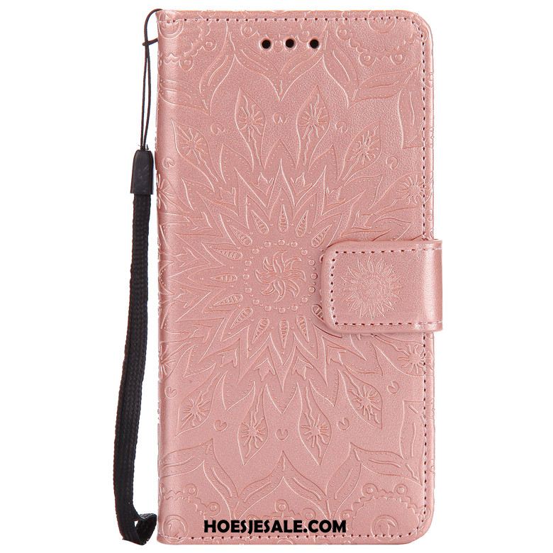 Huawei Y6 2018 Hoesje Bescherming Anti-fall Clamshell Siliconen Rose Goud Goedkoop