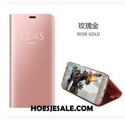 Huawei Y6 2018 Hoesje Bescherming Hoes Zilver Mobiele Telefoon Folio Korting