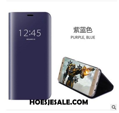 Huawei Y6 2018 Hoesje Bescherming Hoes Zilver Mobiele Telefoon Folio Korting