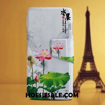 Huawei Y6 2018 Hoesje Blauw Spotprent Mobiele Telefoon Hanger Scheppend Winkel