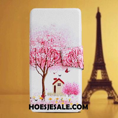 Huawei Y6 2018 Hoesje Blauw Spotprent Mobiele Telefoon Hanger Scheppend Winkel