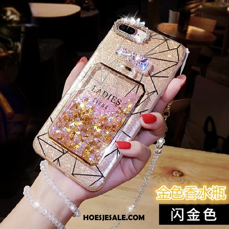Huawei Y6 2018 Hoesje Drijfzand Mobiele Telefoon Roze Bescherming Purper Goedkoop