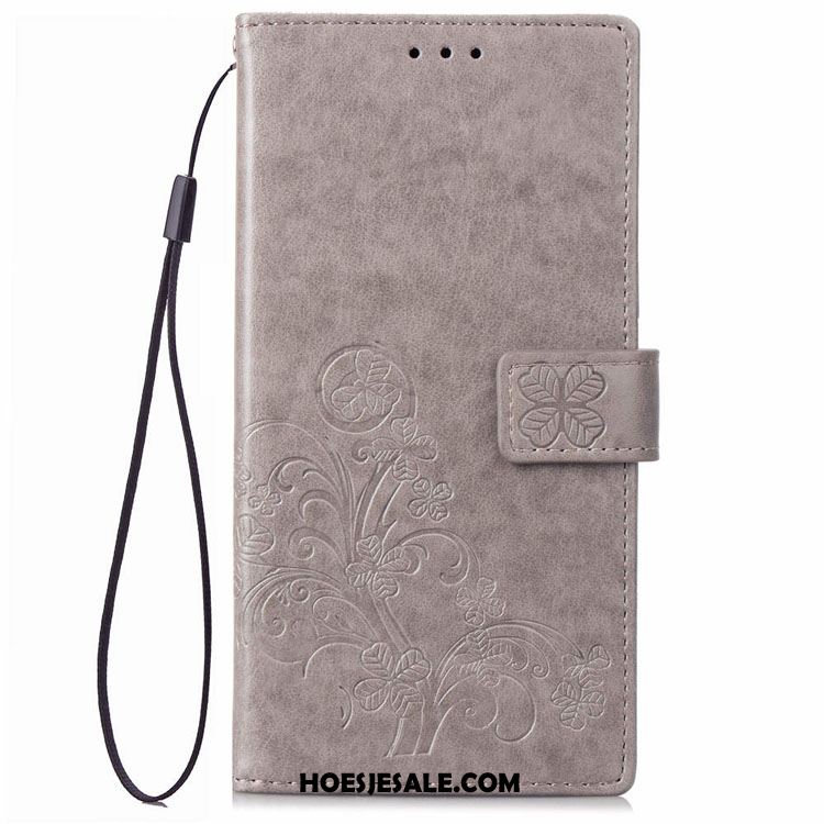 Huawei Y6 2018 Hoesje Folio Hoes Bescherming Grijs All Inclusive Kopen