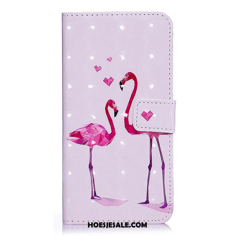 Huawei Y6 2018 Hoesje Folio Mobiele Telefoon Anti-fall Wit Hoes Online