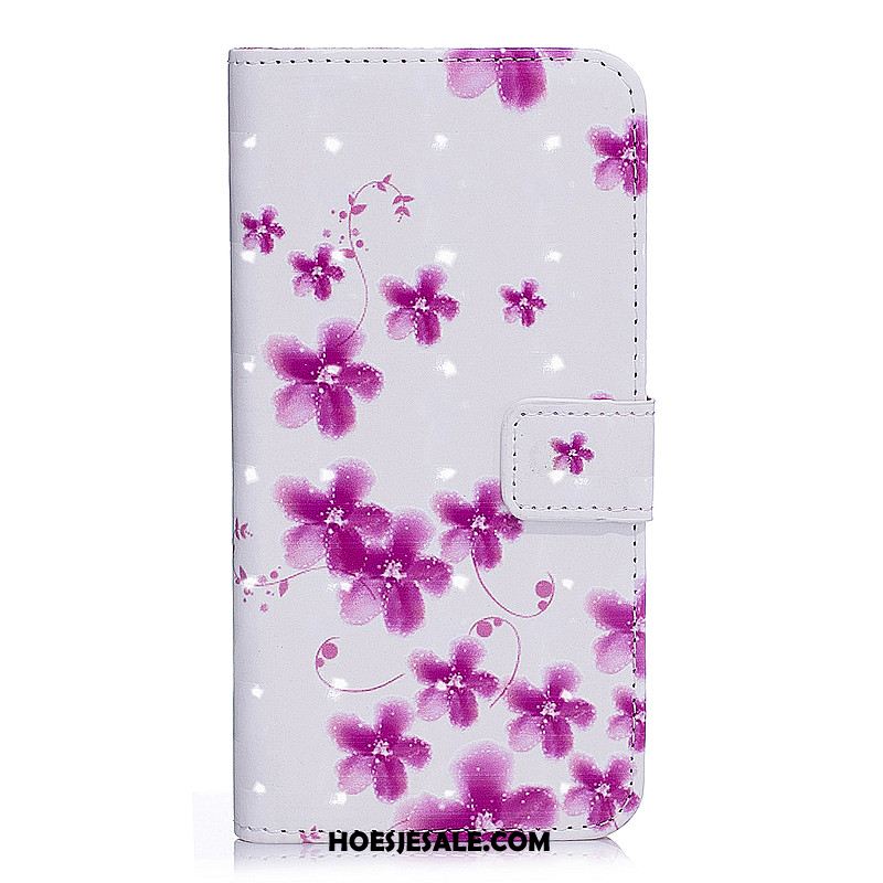 Huawei Y6 2018 Hoesje Folio Mobiele Telefoon Anti-fall Wit Hoes Online