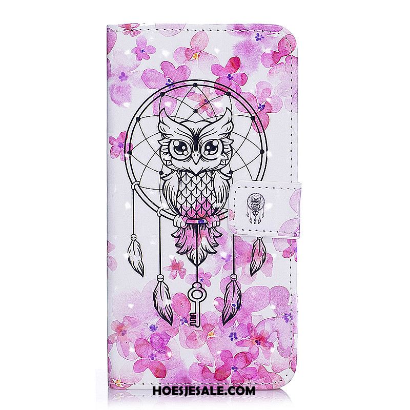 Huawei Y6 2018 Hoesje Folio Mobiele Telefoon Anti-fall Wit Hoes Online