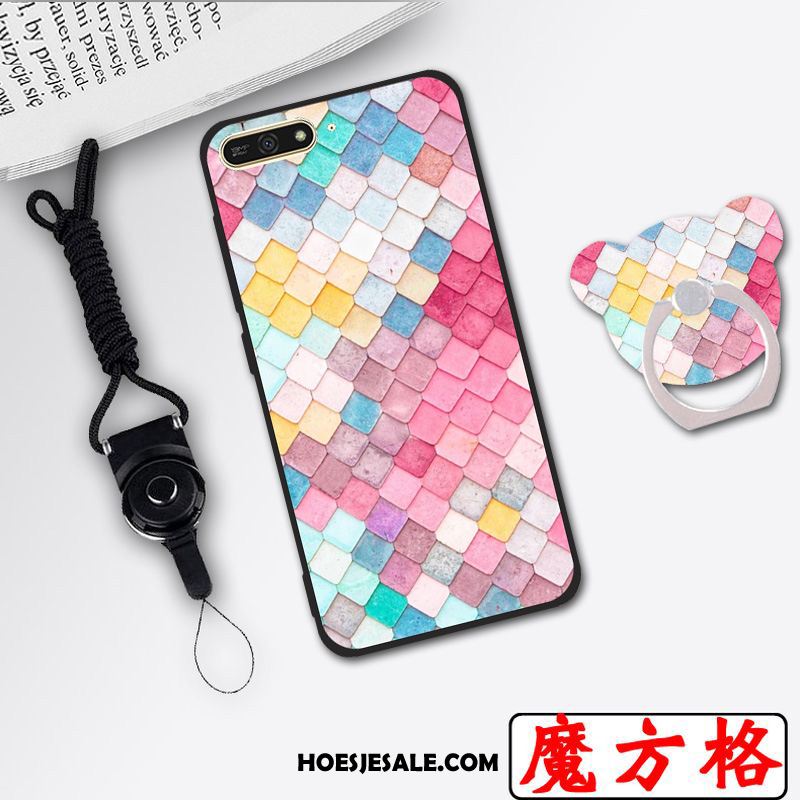 Huawei Y6 2018 Hoesje Mobiele Telefoon Bescherming Hanger Licht Groen Goedkoop