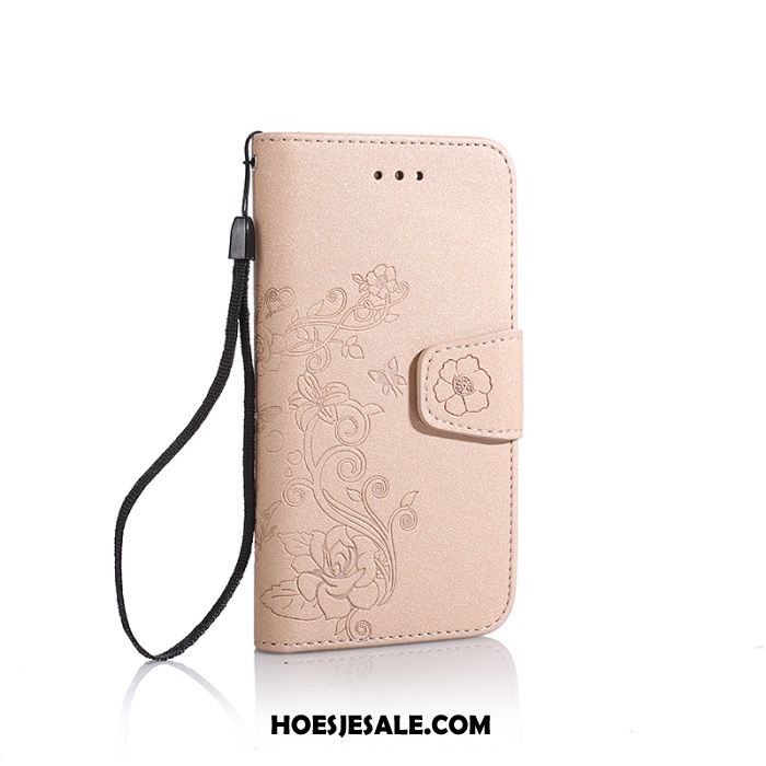 Huawei Y6 2018 Hoesje Mobiele Telefoon Schrobben Scheppend Leren Etui Purper Kopen