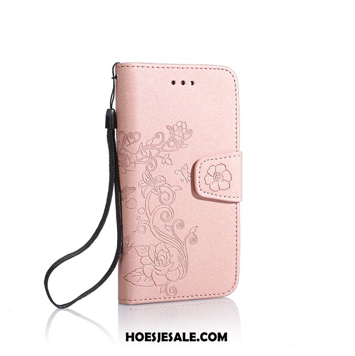 Huawei Y6 2018 Hoesje Mobiele Telefoon Schrobben Scheppend Leren Etui Purper Kopen