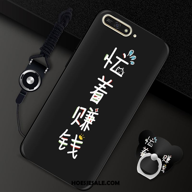 Huawei Y6 2018 Hoesje Mobiele Telefoon Trend Zacht Zwart Siliconen Kopen