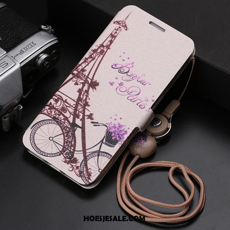 Huawei Y6 2018 Hoesje Mobiele Telefoon Zacht Bescherming Hanger Leren Etui Sale