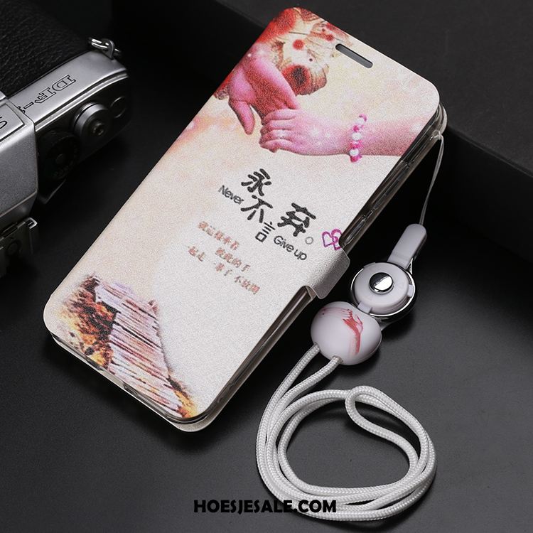 Huawei Y6 2018 Hoesje Mobiele Telefoon Zacht Bescherming Hanger Leren Etui Sale